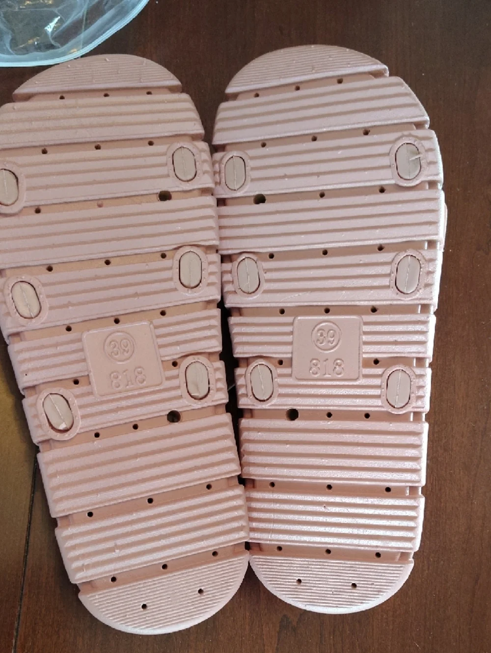 Fashion Pink Buckle Slide Sandals for Women 8.5